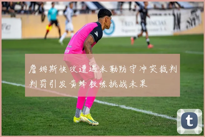 詹姆斯快攻遭遇米勒防守冲突裁判判罚引发黄蜂教练挑战未果